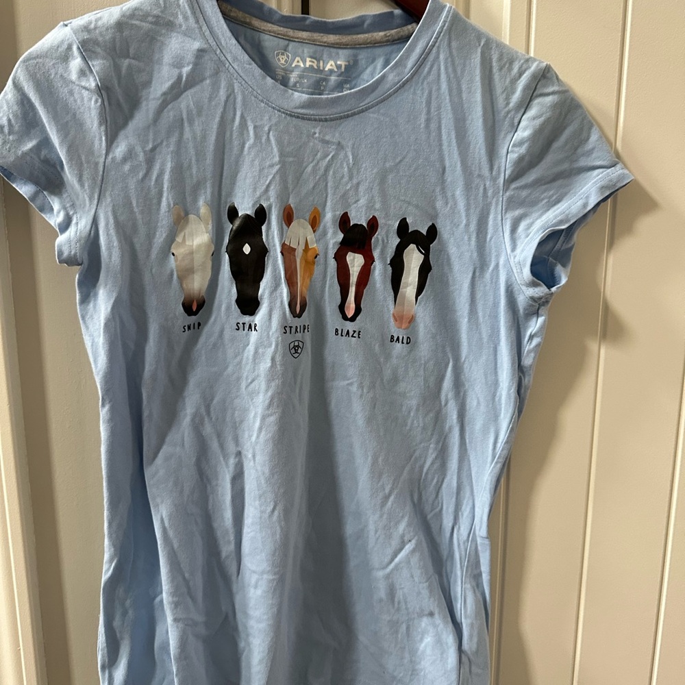 Ariat Blue Horse Graphic Short Sleeve Tee